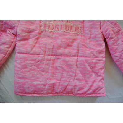 A**holes Live Forever Pink Medium Winter Full Zip Up Jacket