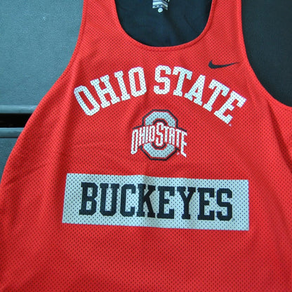 Ohio State Buckeyes X-Small Nike Red & Black Pinnie Tank Top