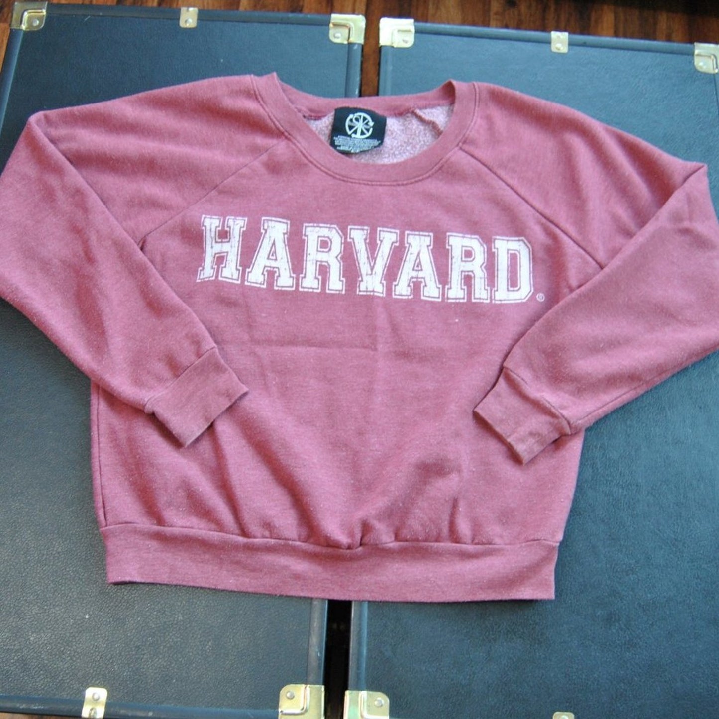 Harvard Small Crimson Red Crewneck Sweater Recycled Karma