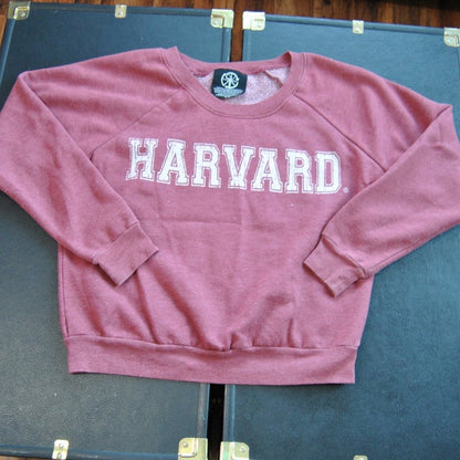 Harvard Small Crimson Red Crewneck Sweater Recycled Karma