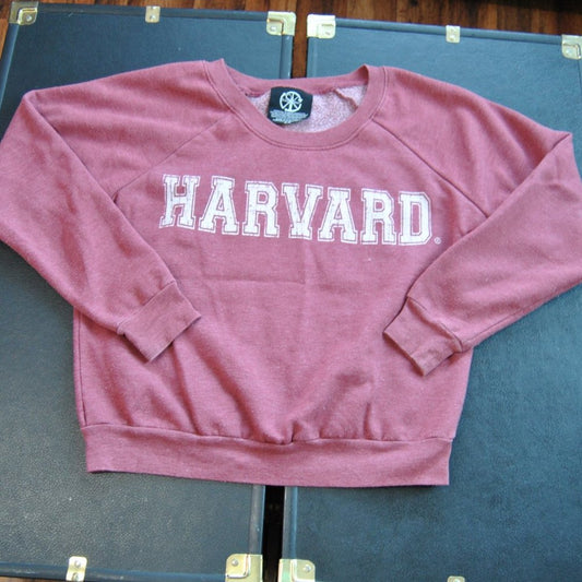 Harvard Small Crimson Red Crewneck Sweater Recycled Karma