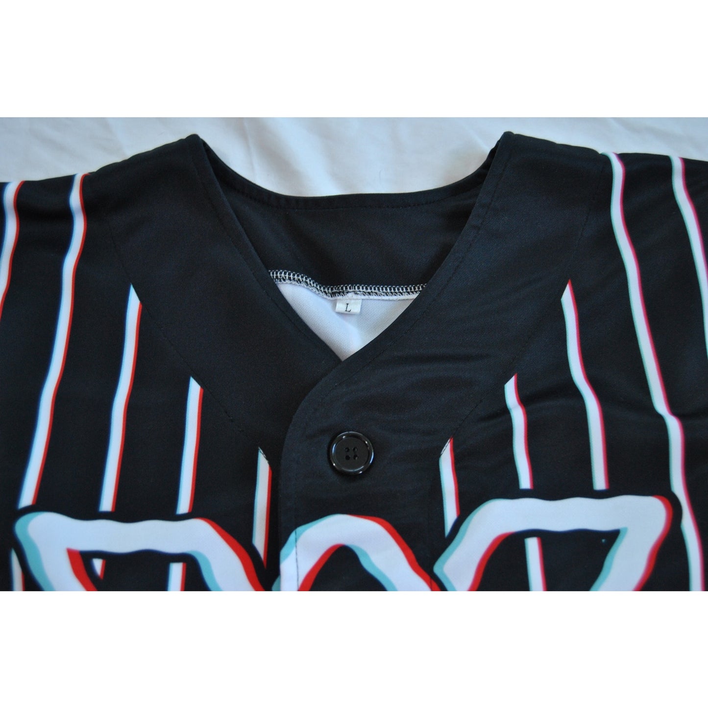 Wubaholics Jersey Shirt Black with Trippy Stripes #19