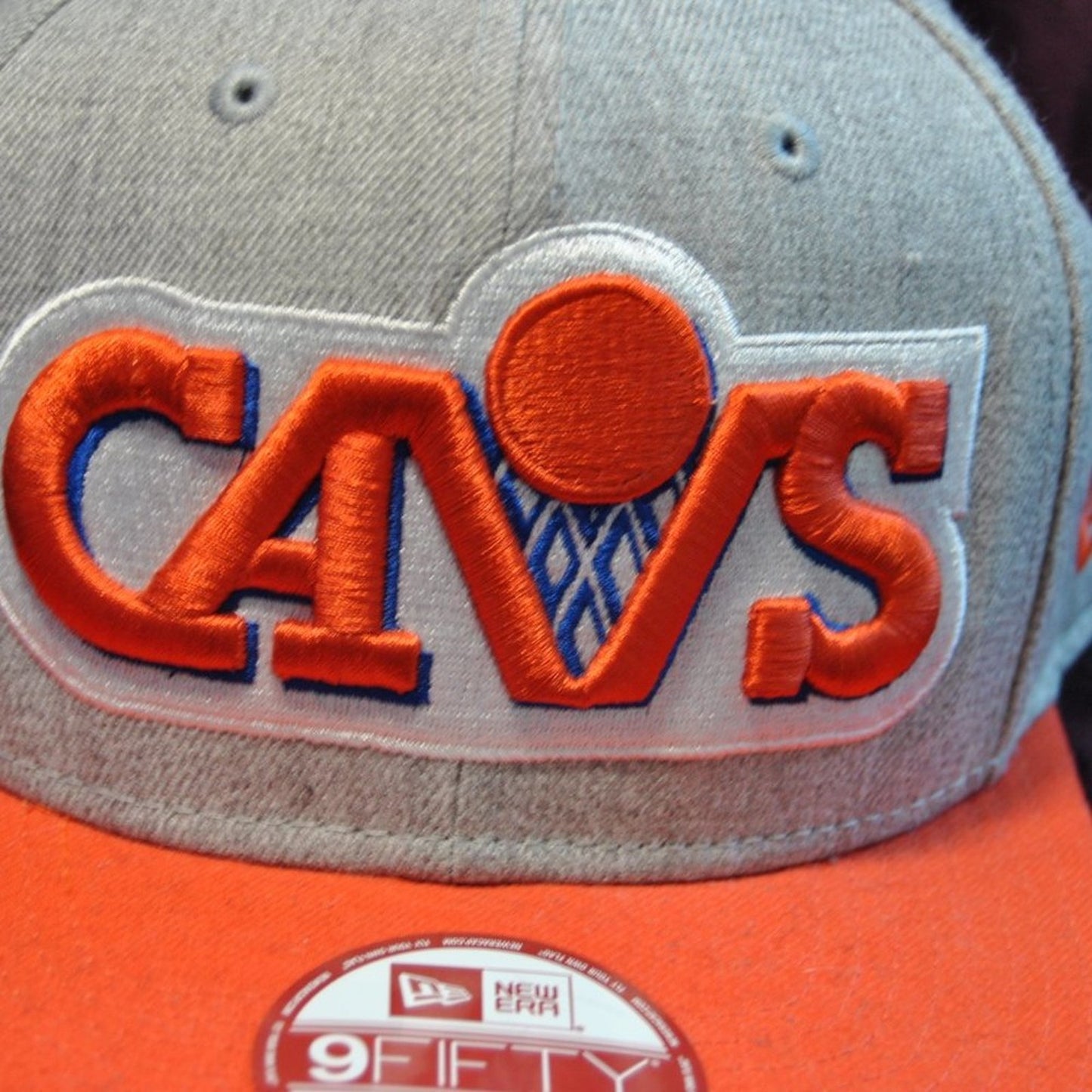 Cleveland Cavaliers New Era 9Fifty Orange & Gray Snap Back Hat (OSFM)