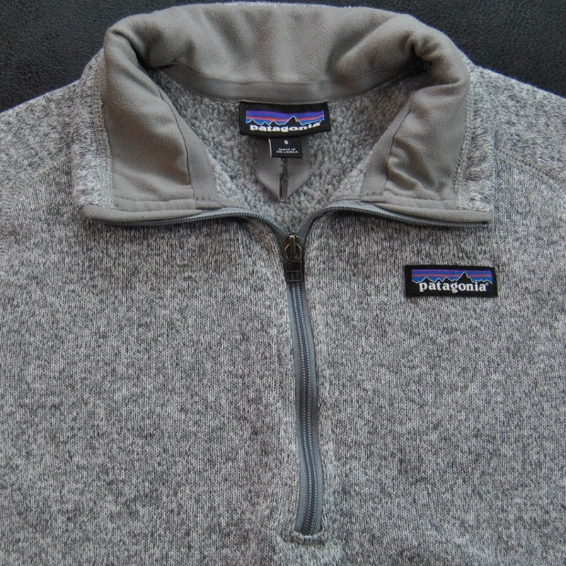 Patagonia Quarter Zip Sweater Small Gray