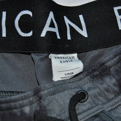 American Eagle Shorts Smoke Design Black Gray Small