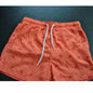 Aquary Orange & Red Lobster Pattern Design w/ Pockets Swim Shorts Medium