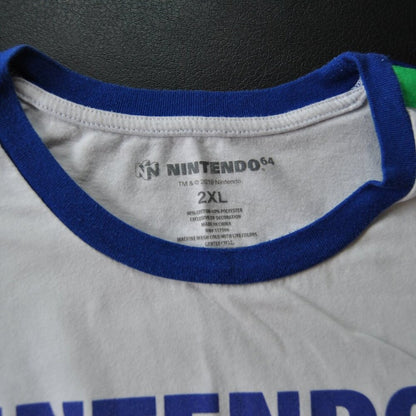 Nintendo 64 2X-Large While Short Sleeve Shirt
