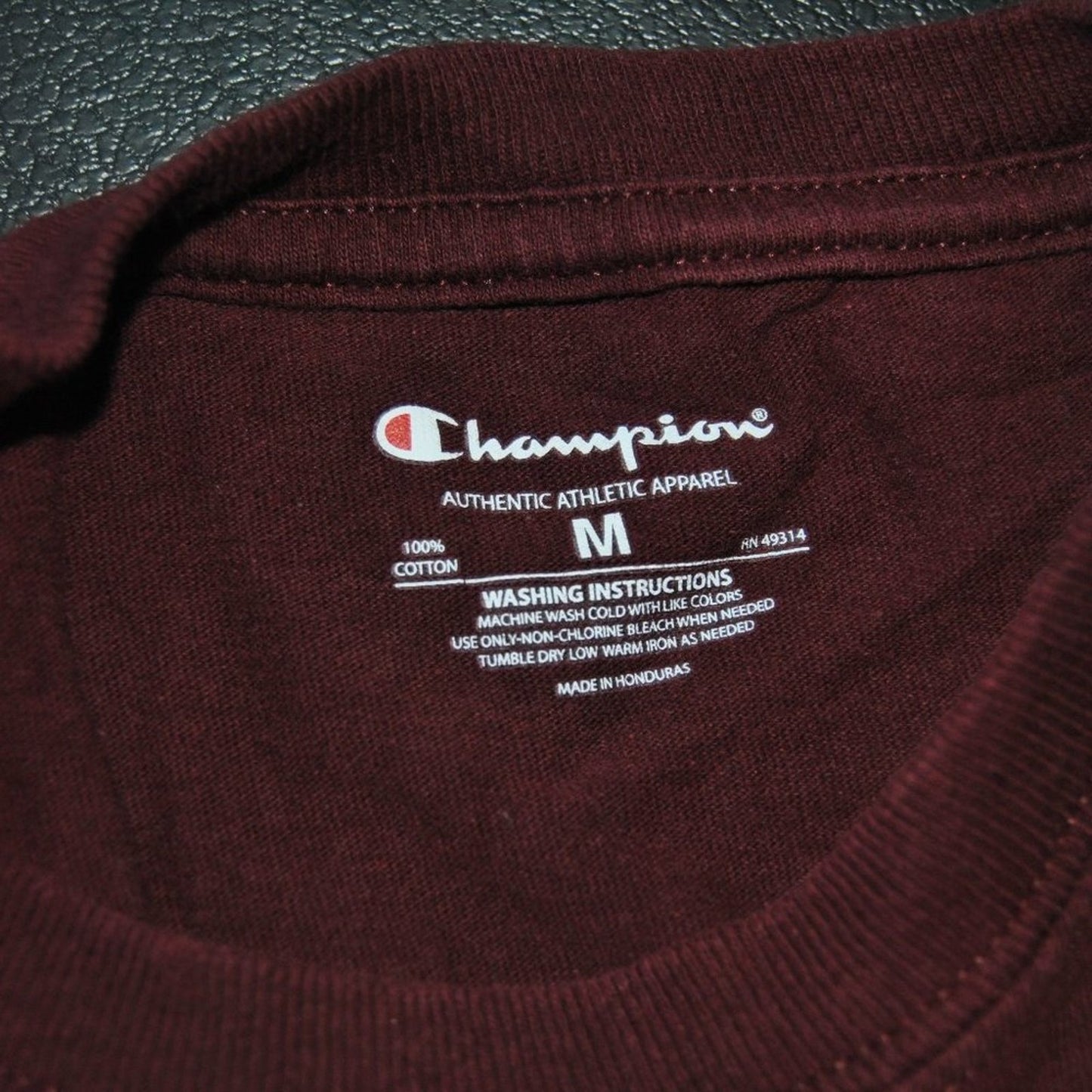 Harvard University Medium Crimson Champion Short Sleeve Shirt w/ Back Logo